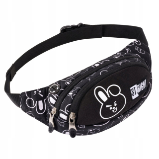 TAŠKA NA ST.PRAVÝ OPASOK TAŠKA NA NÁSTENKU CLEVER BUNNY, ČIERNA